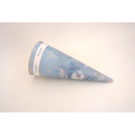 Set 10 cornete pentru aranjamente florale, culoare bleu, H 30 cm, B.S.P. / SL1459-1