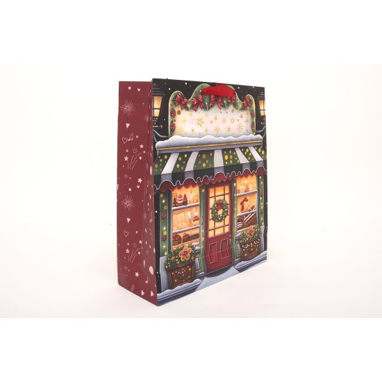 Set 12 pungi pentru craciun, 26X10X32 cm, B.S.P. SL1536