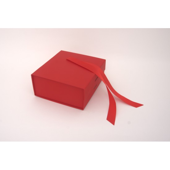 Cutie pentru cadouri, culoare rosu, 20x18.5x8 cm, B.S.P. / SL1559-3
