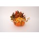 Aranjament floral cu dovleac, culoare portocaliu, 23x20 cm, B.S.P. / SL1576-2