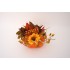 Aranjament floral cu dovleac, culoare portocaliu, 23x20 cm, B.S.P. / SL1576-2