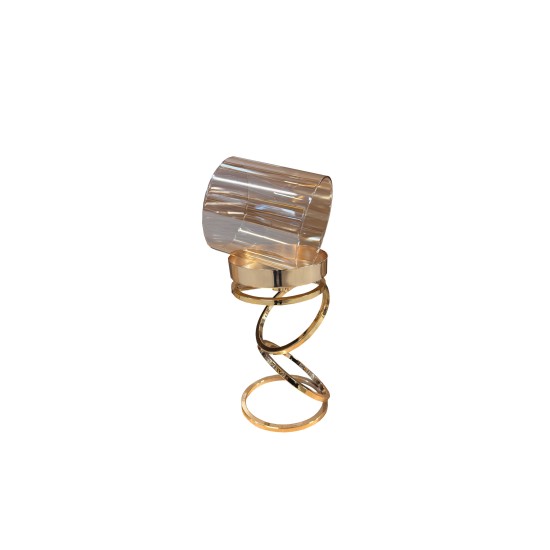 Suport lumanare, culoare auriu, H 26 cm, B.S.P. / SL1602