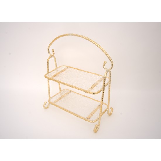 Suport candy-bar, culoare auriu, 44X35X15 cm, SL 1606