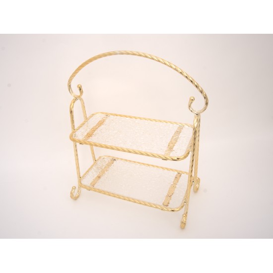 Suport candy-bar, culoare auriu, 44X35X15 cm, SL 1606
