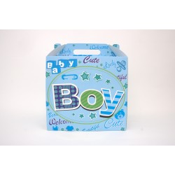 Cadou Bebelus/Nou-Nascut, Bleu, 28X28X26 cm, B.S.P. SL161-1