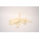 Set 12 lumanari plastic, culoare crem, H 19 cm, B.S.P. / SL1618