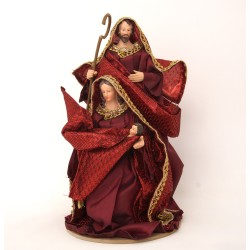 Figurina familia Bethlehem, culoare grena, 30X20 cm, B.S.P. / SL1669