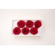 Set 6 trandafiri criogenati, culoare ciclam, Ø5-6 cm, B.S.P. / SL1685-2