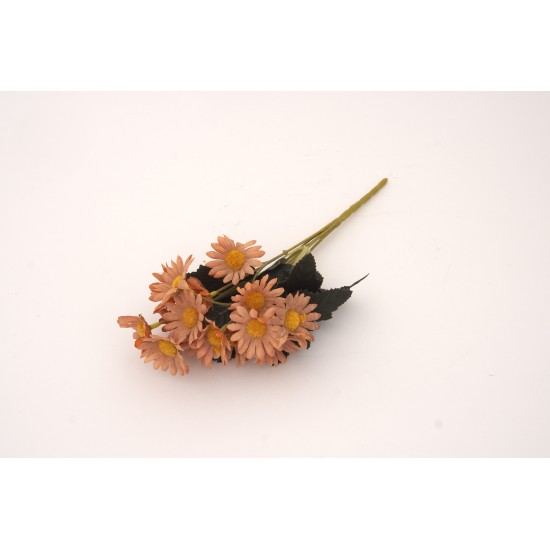 Buchet flori artificial, culoare portocaliu, H 30 cm, B.S.P. / SL175-3