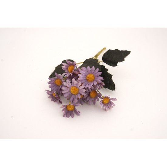Buchet flori artificial, culoare mov, H 30 cm, B.S.P. / SL175-2