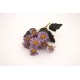 Buchet flori artificial, culoare mov, H 30 cm, B.S.P. / SL175-2