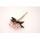 Buchet flori artificiale, culoare roz, H 30 cm, B.S.P. / SL175-5