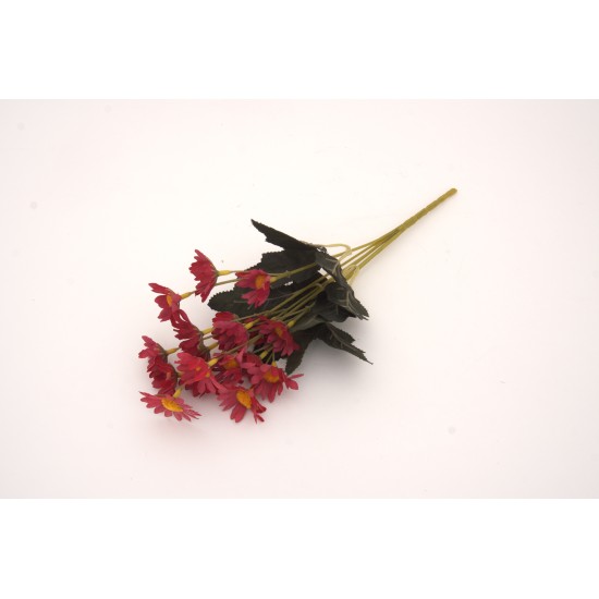 Buchet flori artificiale, culoare rosu, H 30 cm, B.S.P. / SL175-4