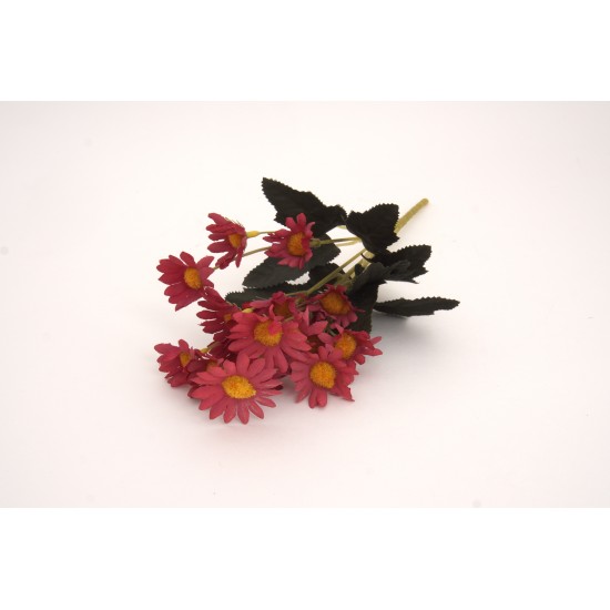 Buchet flori artificiale, culoare rosu, H 30 cm, B.S.P. / SL175-4