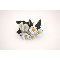 Buchet flori artificial, culoare bleu, H 30 cm, B.S.P. / SL175-1