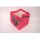 Set 2 pungi pentru flori, culoare ciclam, 25x25x25 cm, B.S.P. / SL1777-2