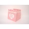 Set 2 pungi pentru flori, culoare roz, 25x25x25 cm, B.S.P. / SL1777-3
