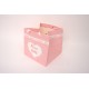 Set 2 pungi pentru flori, culoare roz, 25x25x25 cm, B.S.P. / SL1777-3
