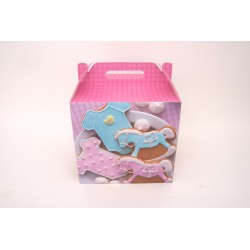 Cadou Bebelus/Nou-Nascut, Roz 28X28X26 cm, B.S.P. SL178-2
