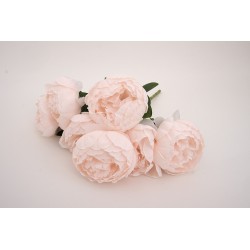 Buchet bujori artificiali, culoare roz deschis, H 45 cm, B.S.P. / SL1786-7