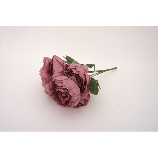Buchet bujori artificiali, culoare roz pudra, H 45 cm, B.S.P. / SL1786-5