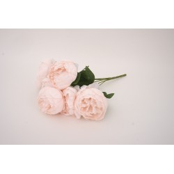 Buchet bujori artificiali, culoare roz deschis, H 45 cm, B.S.P. / SL1786-7
