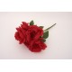 Buchet 5 trandafiri artificiali, culoare rosu, H 45 cm, B.S.P. / SL1787-4