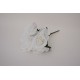 Buchet 5 flori artificiale, culoare alb, H 45 cm, B.S.P. / SL1788-1