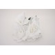 Buchet 5 flori artificiale, culoare alb, H 45 cm, B.S.P. / SL1788-1