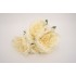 Buchet 5 flori artificiale, culoare crem, H 45 cm, B.S.P. / SL1788-2