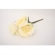 Buchet 5 flori artificiale, culoare crem, H 45 cm, B.S.P. / SL1788-2