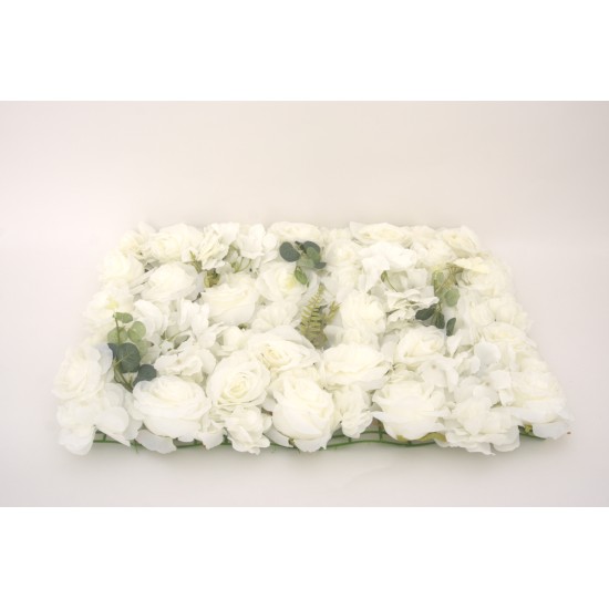 Covor din flori artificiale, culoare alb, 60x40 cm, B.S.P. / SL 1800