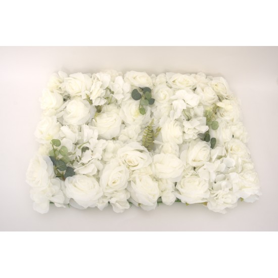 Covor din flori artificiale, culoare alb, 60x40 cm, B.S.P. / SL 1800