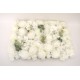 Covor din flori artificiale, culoare alb, 60x40 cm, B.S.P. / SL 1800