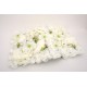 Covor din flori artificiale, culoare alb, 60x40 cm, B.S.P. / SL 1801