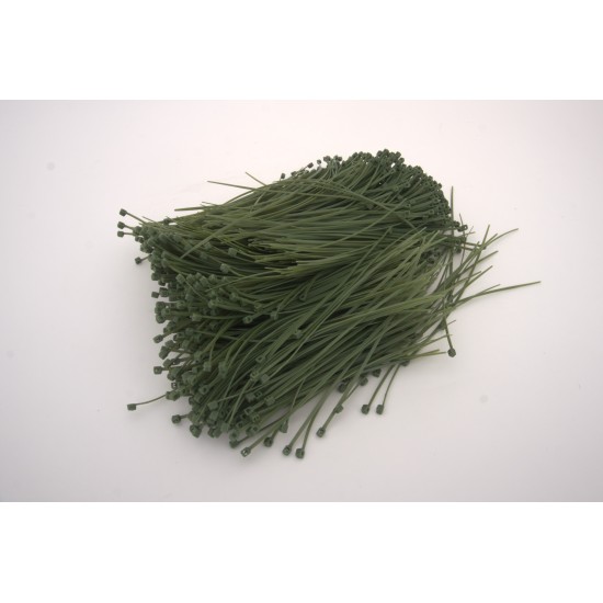 Set 1000 coliere de plastic, culoare verde, 3x150 mm, B.S.P. / SL1804