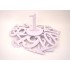 Set numere masa, 1-20, culoare alb, H 20 cm, B.S.P. / SL1805