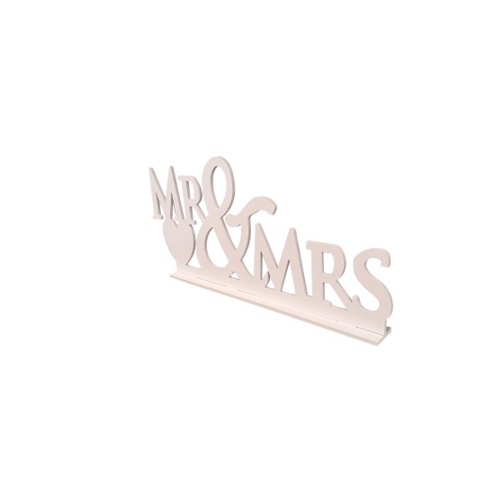 Decoratiune evenimente, " MR&MRS ", 52X25 cm, B.S.P. / SL1809