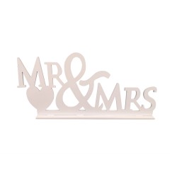 Decoratiune evenimente, " MR&MRS ", 52X25 cm, B.S.P. / SL1809