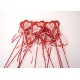 Set 12 inimi pe bat, H 30 cm, B.S.P. / SL1827