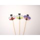 Set 12 gargarite pe bat, H 30 cm, B.S.P. / SL1828