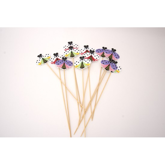 Set 12 gargarite pe bat, H 30 cm, B.S.P. / SL1828