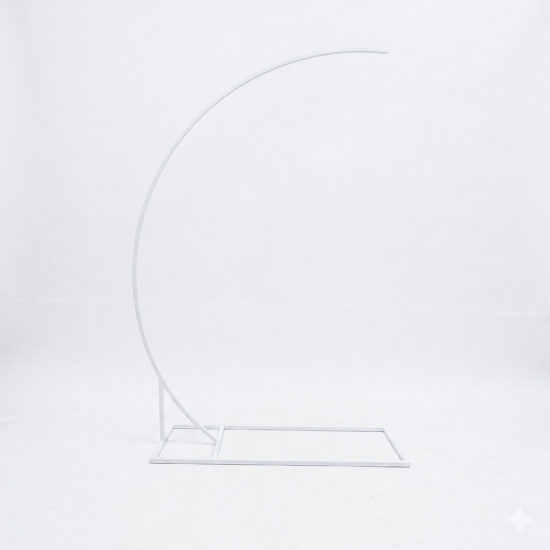 Suport metalic pentru candelabru, culoare alb, H 2,8 m, B.S.P. / SL1838
