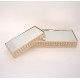 Set 2 tavi cu sticla pentru candy-bar, culoare auriu, B.S.P. / SL1841