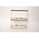 Suport candy-bar, 2 polite cu oglinda, culoare auriu, H 40 cm, B.S.P. / SL1842