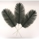 Set 12 frunze artificiale, culoare verde, H 60 cm, B.S.P. / SL1891