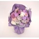 Buchet trandafiri din sapun, culoare lila, H 30 cm, B.S.P. / SL1896-3