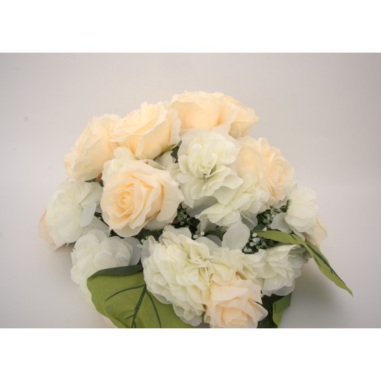 Aranjament floral, culoare somon, Ø 40 cm, B.S.P. / SL1898