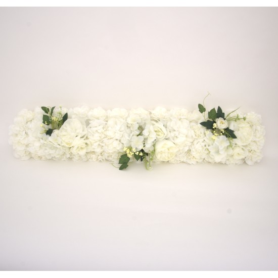 Aranjament floral, culoare alb, L 1 m / SL1902