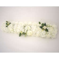 Aranjament floral, culoare alb, L 1 m / SL1902